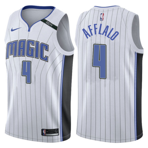 maglia arron afflalo 4 2017-2018 orlando magic bianca