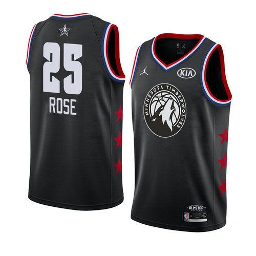 canotta basket Derrick Rose 25 nba all star 2019 Nero