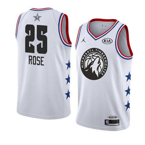 canotta basket Derrick Rose 25 nba all star 2019 Bianca