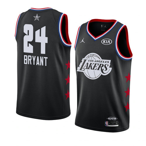 canotta basket Kobe Bryant 24 nba all star 2019 Nero