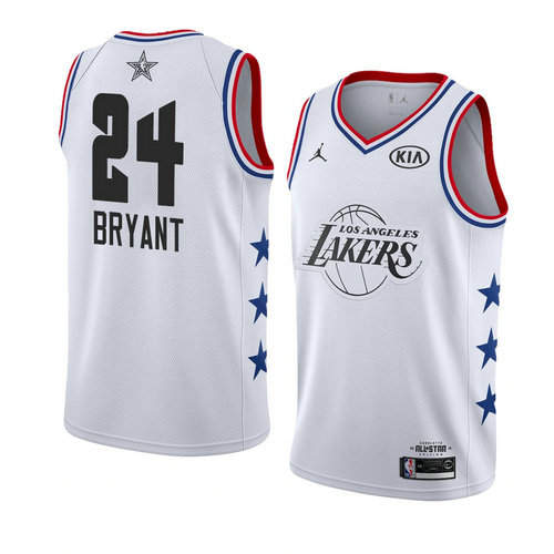 canotta basket Kobe Bryant 24 nba all star 2019 bianca