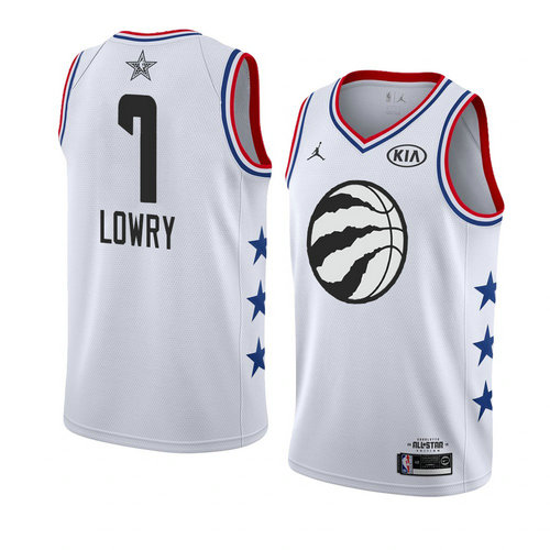 canotta basket Kyle Lowry 7 nba all star 2019 bianca