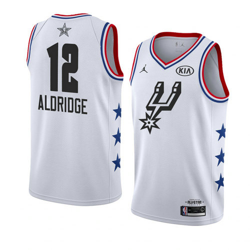 canotta basket LaMarcus Aldridge 12 nba all star 2019 bianca