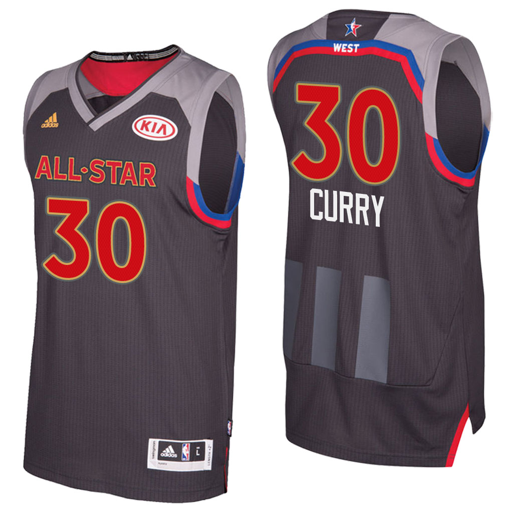 canotta basket stephen curry 30 nba all star 2017 marrone