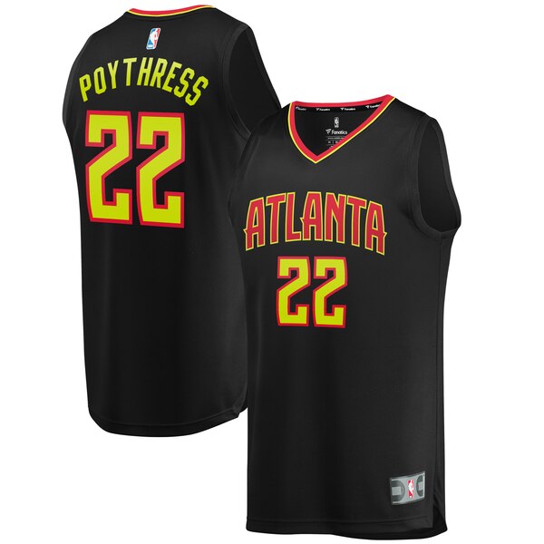 canotta basket atlanta hawks bambino alex poythres 22 nero