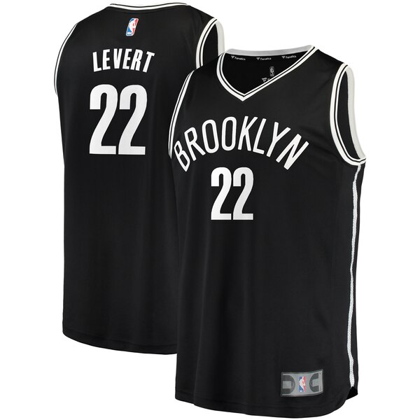 canotta basket brooklyn nets 2020 bambino caris levert 22 nero