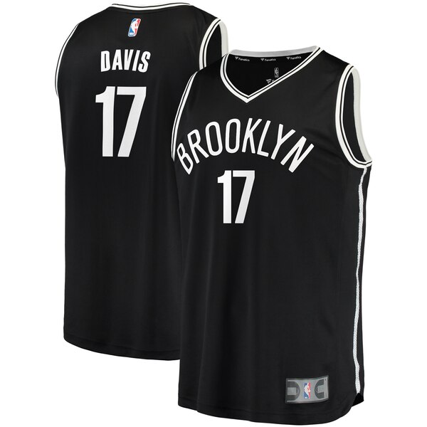 canotta basket brooklyn nets 2020 bambino ed davis 17 nero