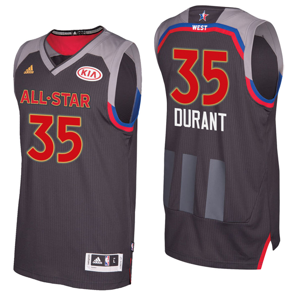 canotta basket kevin durant 35 nba all star 2017 marrone