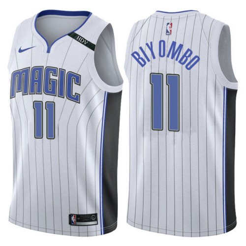 maglia bismack biyombo 11 2017-2018 orlando magic bianca