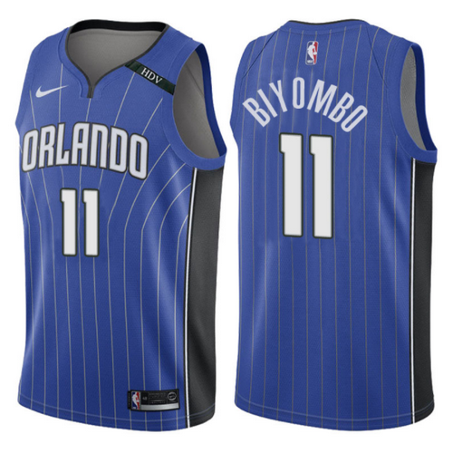 maglia bismack biyombo 11 2017-2018 orlando magic blu