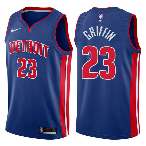 maglia blake griffin 23 2017-2018 detroit pistons blu