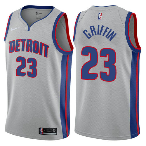 maglia blake griffin 23 2017-2018 detroit pistons grigio