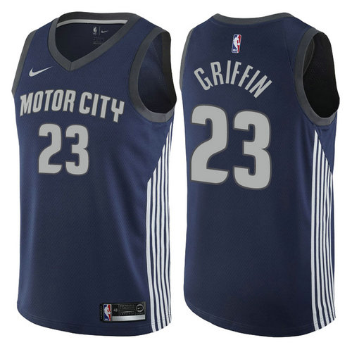 maglia blake griffin 23 2017-2018 detroit pistons navy