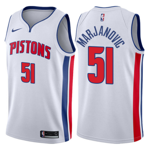 magliga boban marjanovic 51 2017-2018 detroit pistons bianca