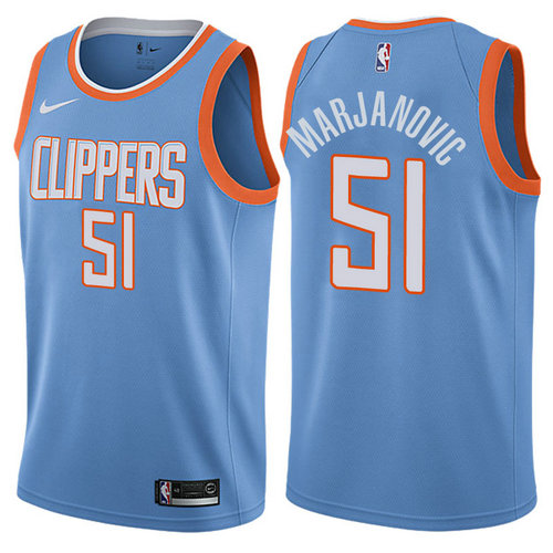 maglia boban marjanovic 51 2017-2018 los angeles clippers blu