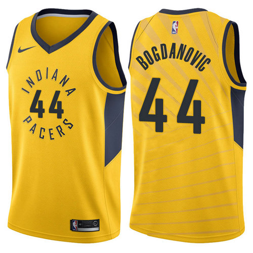 maglia bojan bogdanovic 44 indiana pacers 2017-2018 giallo