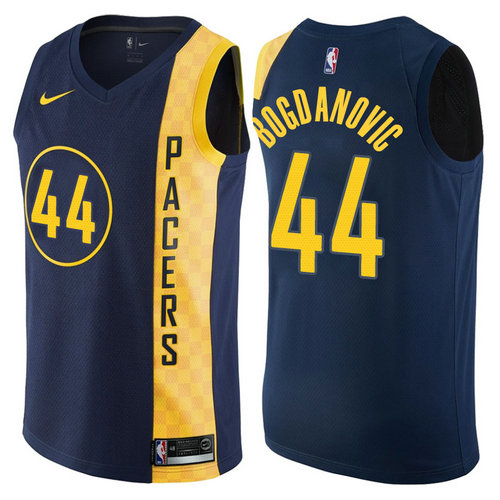 maglia bojan bogdanovic 44 indiana pacers 2017-2018 navy