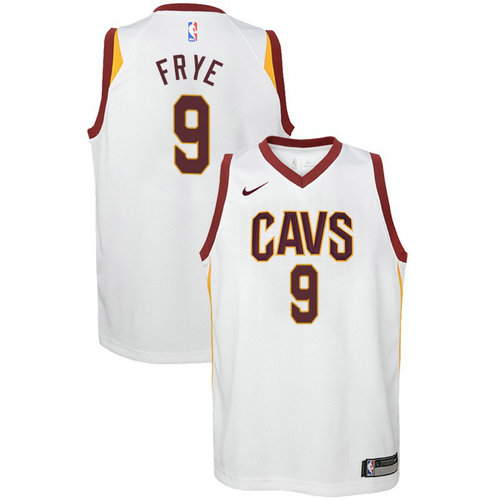 maglia cleveland cavaliers bambino 2017-2018 channing frye 9 bianca