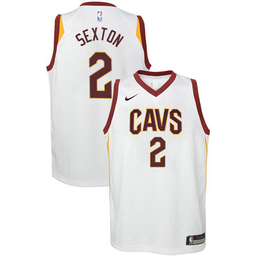 maglia cleveland cavaliers bambino 2017-2018 collin sexton 2 bianca