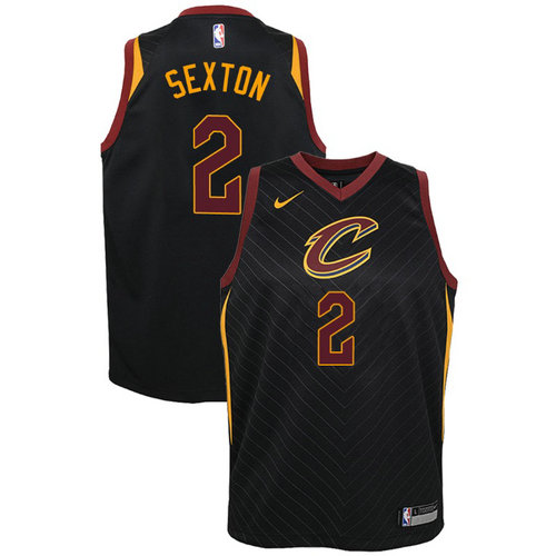 maglia cleveland cavaliers bambino 2017-2018 collin sexton 2 nero