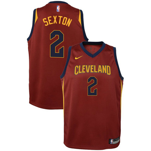 maglia cleveland cavaliers bambino 2017-2018 collin sexton 2 rosso