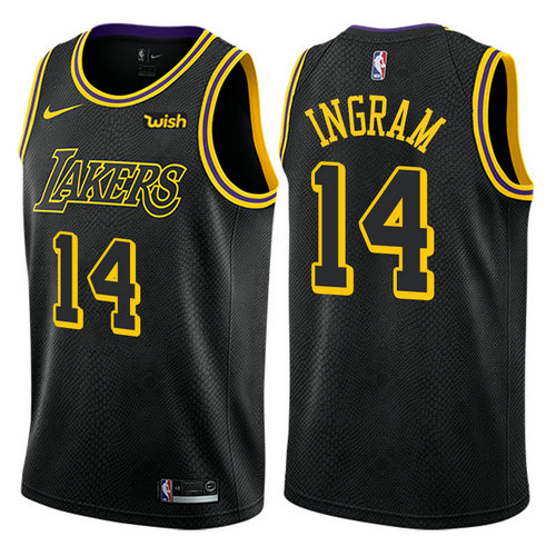 maglia brandon ingram 14 2017-2018 los angeles lakers nero