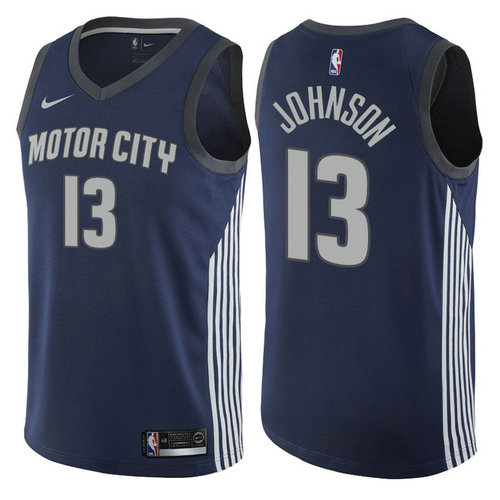 maglia basket brice johnson 13 2017-2018 detroit pistons navy