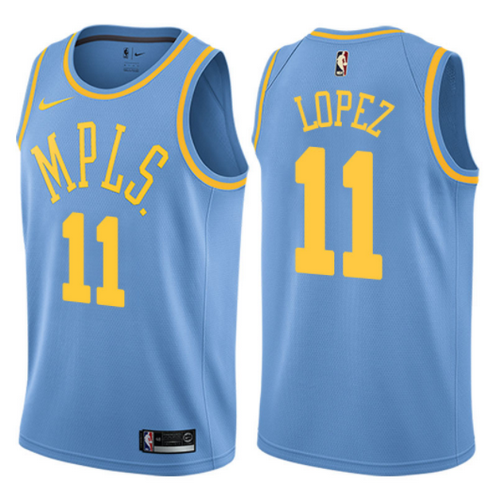 maglia brook lopez 11 2017-2018 los angeles lakers blu