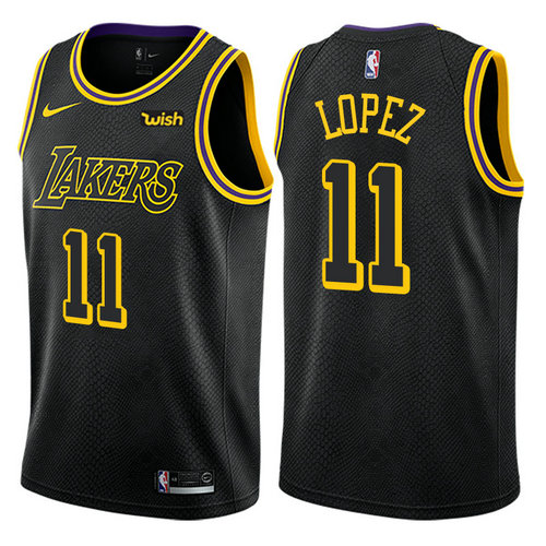 canotta brook lopez 11 2017-2018 los angeles lakers nero