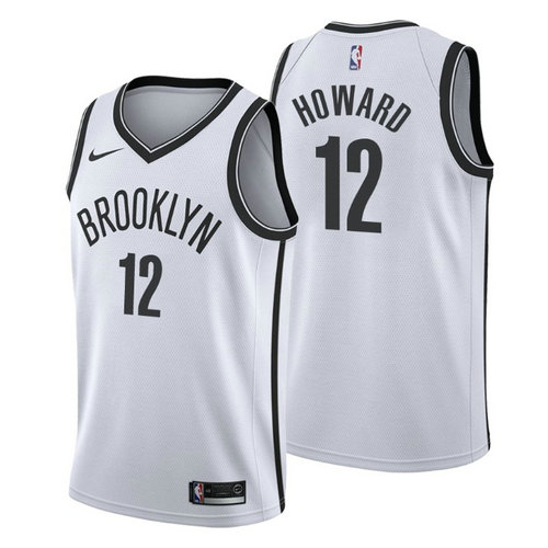 maglia dwight howard 12 2018-2019 brooklyn nets bianca