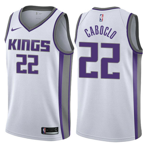 maglia bruno caboclo 22 2017-2018 sacramento kings bianca