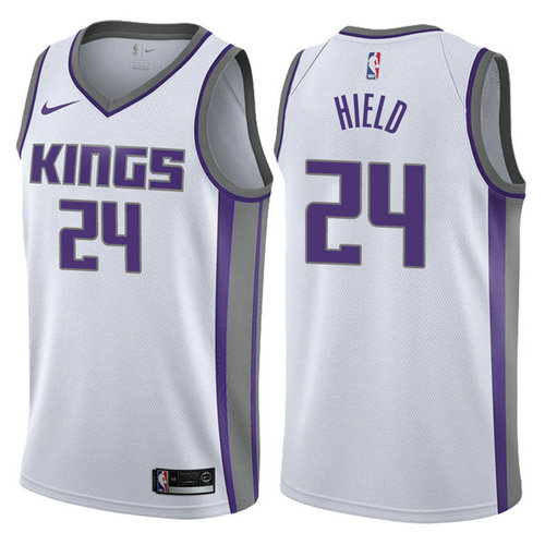 maglia buddy hield 24 2017-2018 sacramento kings bianca