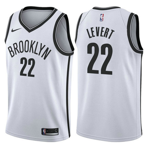 maglia caris levert 22 2017-2018 brooklyn nets bianca