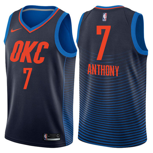 maglia carmelo anthony 7 2017-2018 oklahoma city thunder navy