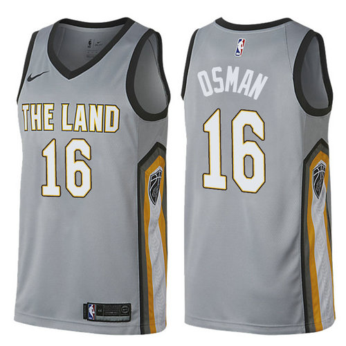 maglia basket cedi osman 16 2017-2018 cleveland cavaliers grigio