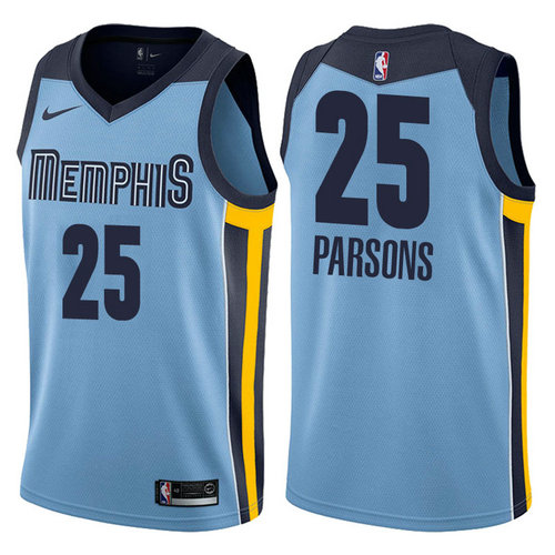 maglia chandler parsons 25 2017-2018 memphis grizzlies blu