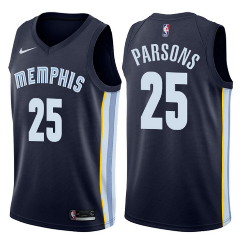 maglia chandler parsons 25 2017-2018 memphis grizzlies navy