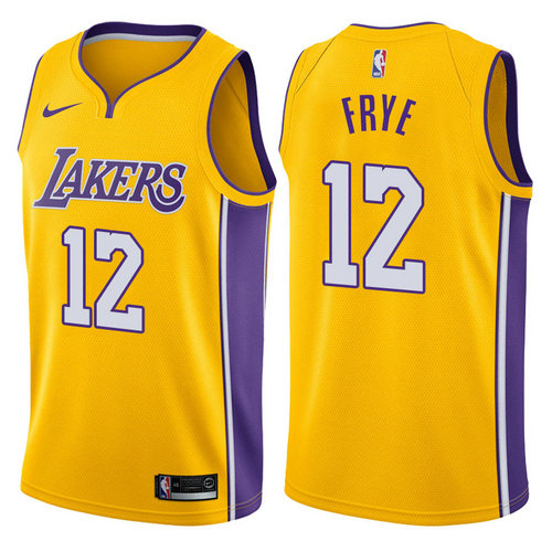 canotta nba channing frye 12 2017-2018 los angeles lakers giallo