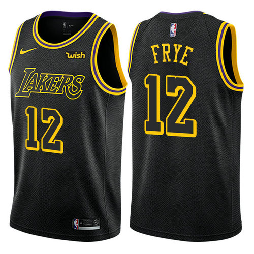 canotta nba channing frye 12 2017-2018 los angeles lakers nero