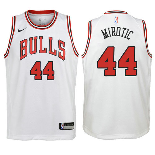 canotta basket chicago bulls bambino 2017-2018 nikola mirotic 44 bianca