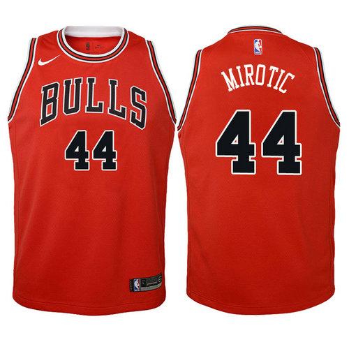 canotta basket chicago bulls bambino 2017-2018 nikola mirotic 44 rosso