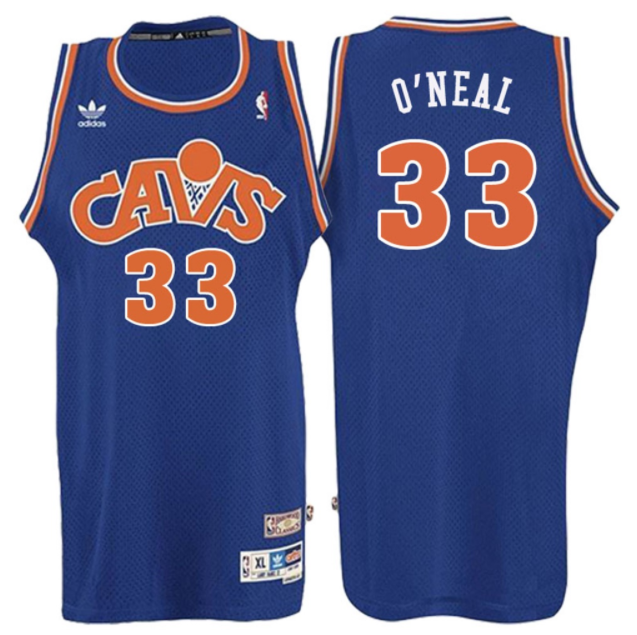 canotta shaquille o'neal 33 2016-2017 nba cleveland cavaliers blu