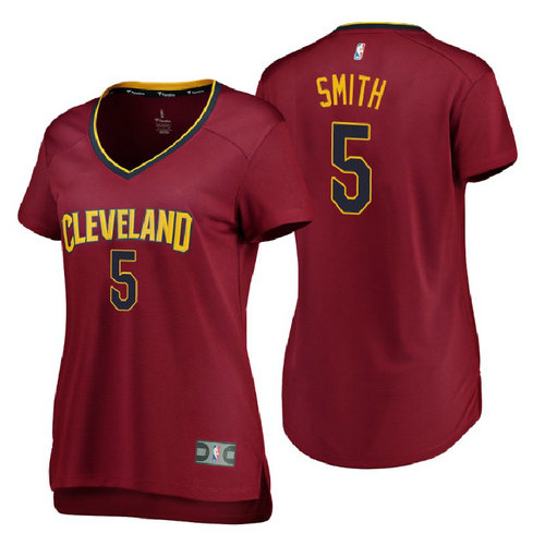 canotte basket donne jr smith 5 2018 cleveland cavaliers rosso