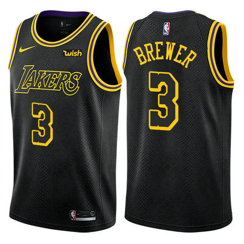 maglia corey brewer 3 2017-2018 los angeles lakers nero