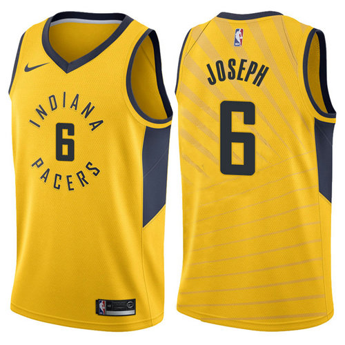 maglia cory joseph 6 2017-2018 indiana pacers giallo