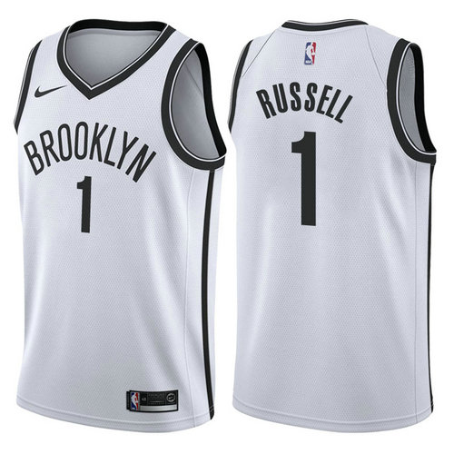 maglia d'angelo russel 1 2017-2018 brooklyn nets bianca