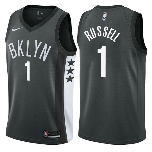 maglia d'angelo russel 1 2017-2018 brooklyn nets nero