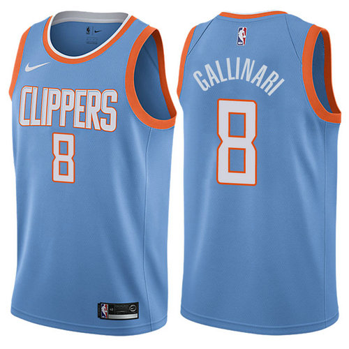 maglia danilo gallinari 8 2017-2018 los angeles clippers blu