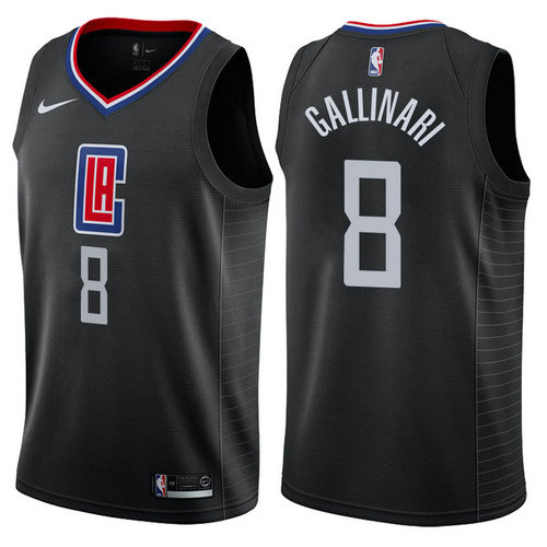 maglia danilo gallinari 8 2017-2018 los angeles clippers nero