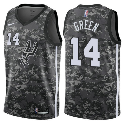 maglia uomo danny green 14 2017-2018 san antonio spurs nero